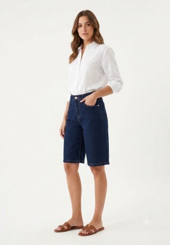 Classic Indigo Bermuda 